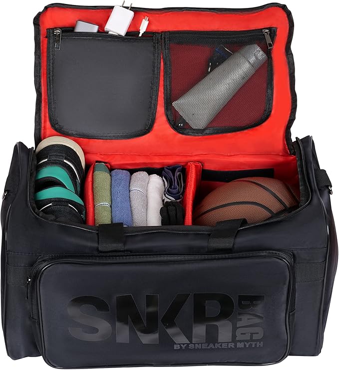 Sneaker Duffel Travel Bag for Men Shoe Bags for Travel Sneaker Bag Basketball Outdoor Sports Gym Bag Travel shoe bag With 3 Adjustable Compartment Dividers Travel Shoe Bags