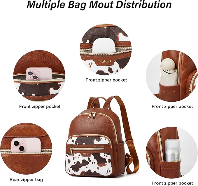 Makes Mini Backpack for Women, Stylish Daypack Purse Handbag Small Casual Daily Travel Bag, Lady Girls Gifts for Work