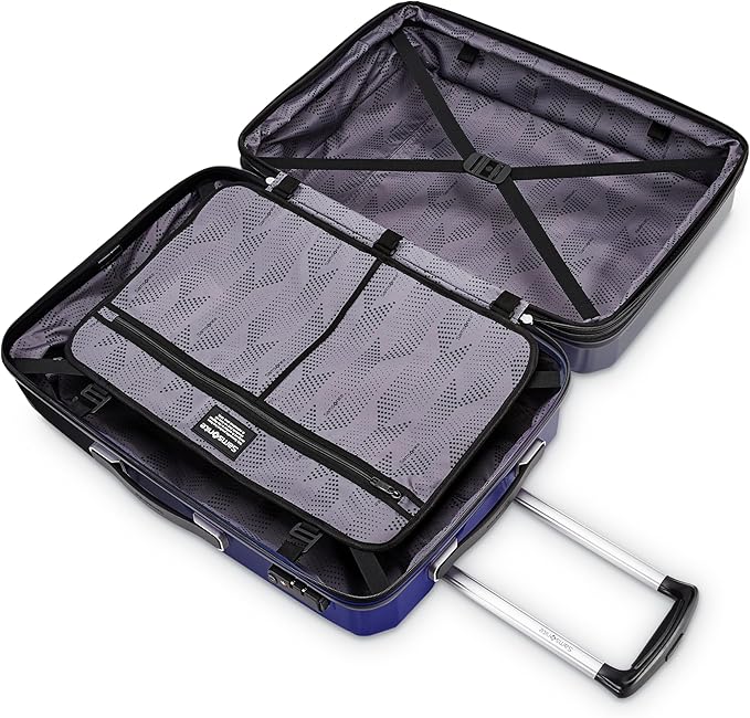 Samsonite Winfield 3 DLX Hardside Expandable Luggage with Spinners, 2PC SET (CO/MED), Royal Blue Ombre