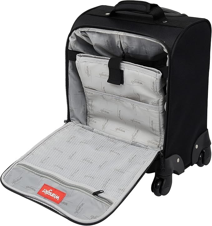 Wrangler 17" Underseat Spinner Carry-On Luggage, Black