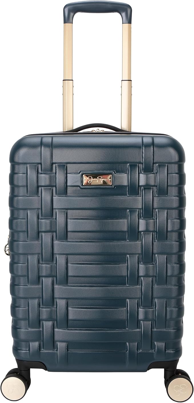 Jessica Simpson Taffeta 20"Expandable 8-Wheel Spinner Carry On Luggage Suitcase, Magical Forest