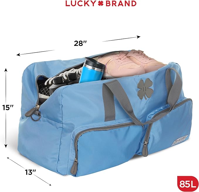 Lucky Travel Duffel Bags 85L, Gym Bag, Travel Bag & Large Duffle Bag for Men, Foldable Overnight Weekender Bags for Women & Men with Adjustable Shoulder Strap,