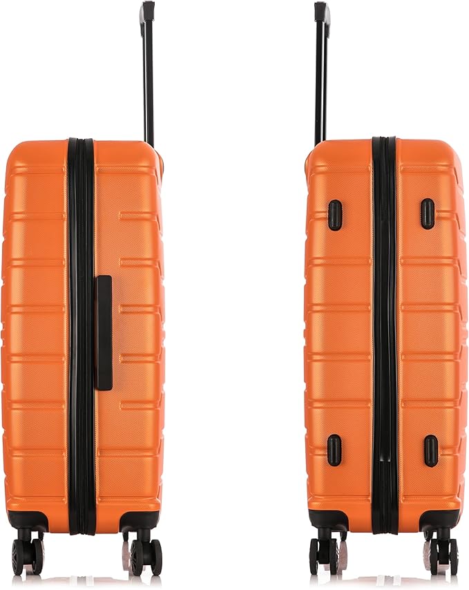 InUSA TREND Luggage with Spinner Wheels | Durable Lightweight Hardside Suitcase, Travel bag with Handle and Trolley, 28-Inch Large Checked luggage | Orange