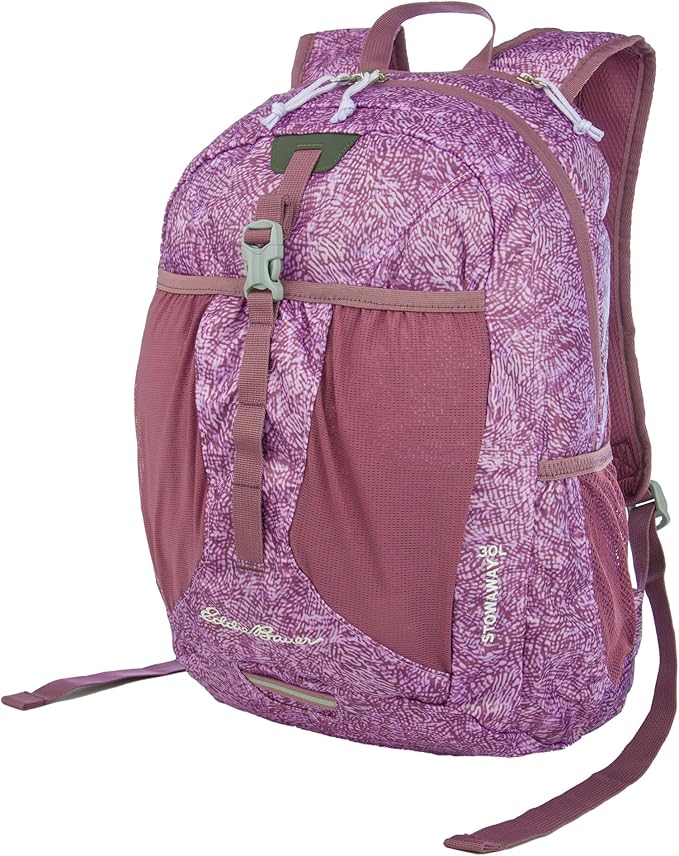 Eddie Bauer Stowaway Packable Backpack | Travel | Outdoor | Lightweight | Foldable | Durable | Ripstop Polyester | 30L - Lilac