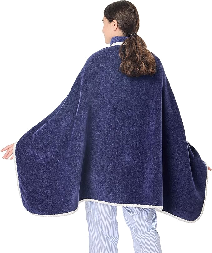 XING YE CHUAN Fleece Wearable Blanket, Comfy Poncho Throw with Buttons, Plush Sleeveless Blankets, for Women Cape Wrap Cover…