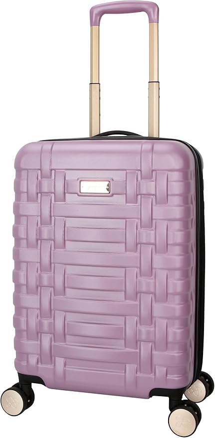 Jessica Simpson Taffeta 20"Expandable 8-Wheel Spinner Carry On Luggage Suitcase, Dusty Orchid
