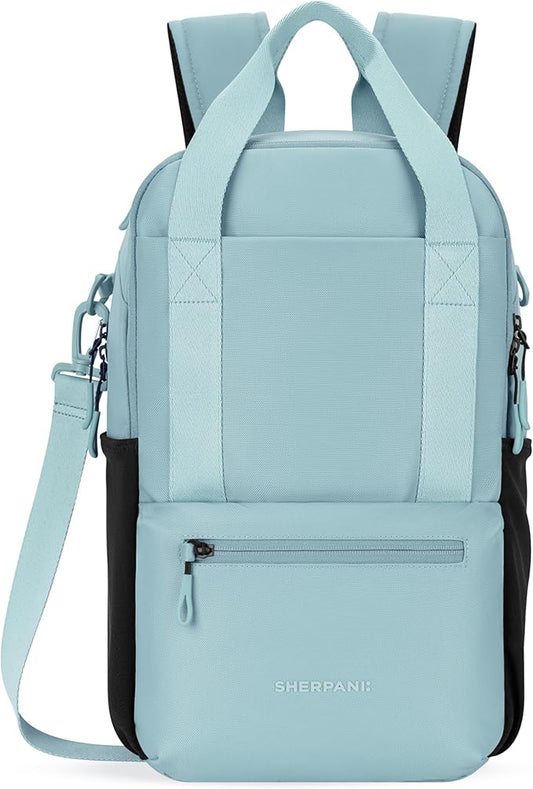 Sherpani Camden, Convertible Backpack, 3 in 1 Tote Bag, 18L Travel Backpack, Crossbody Bag, Cross Body Purse, Travel Gifts, RFID Protection, Fits 13” Laptop (Surf)