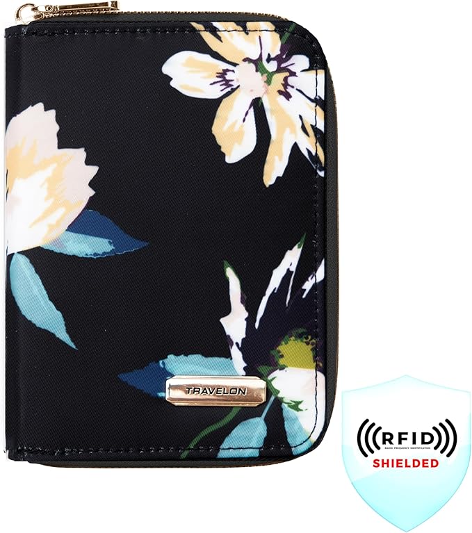 Travelon RFID Blocking Passport Zip Wallet