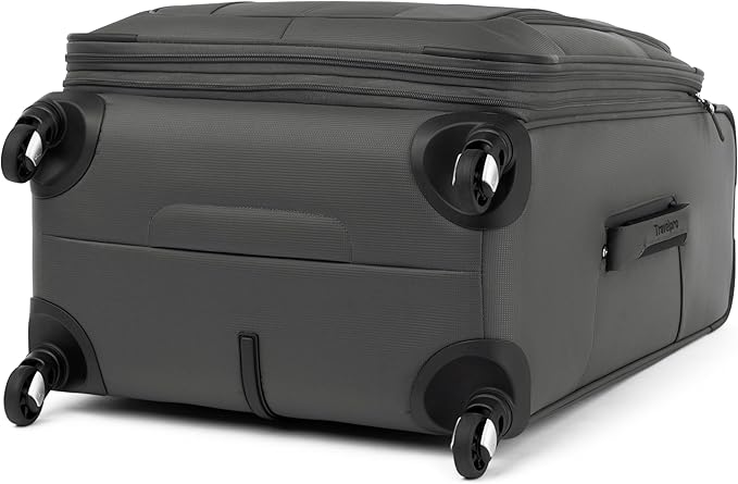 Travelpro Maxlite 5 Softside 2pc Set Expandable Carry On Luggage with 4 Spinner Wheels/Soft Underseat Tote, Lightweight Suitcase, Men and Women, Shadow Grey