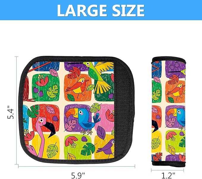 Luggage Handle Wrap 3Pcs Suitcase Identifier - Strap Wrap Cover, Easy Identification Bright Neoprene Marker Sleeve Grips Comfort Travel Accessories for Airport (Y32)