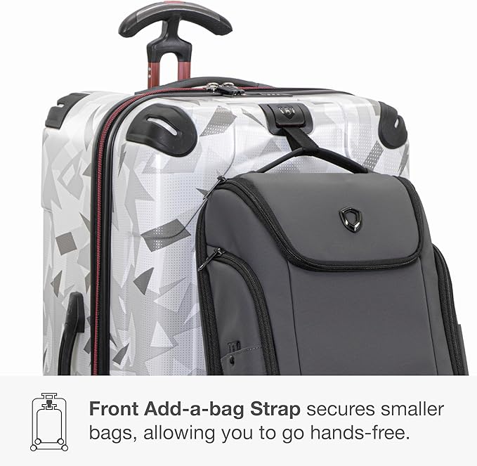 Traveler's Choice Maxporter II Polycarbonate Hardside Trunk with Spinner Wheels, White Camo, 31-Inch Large Trunk