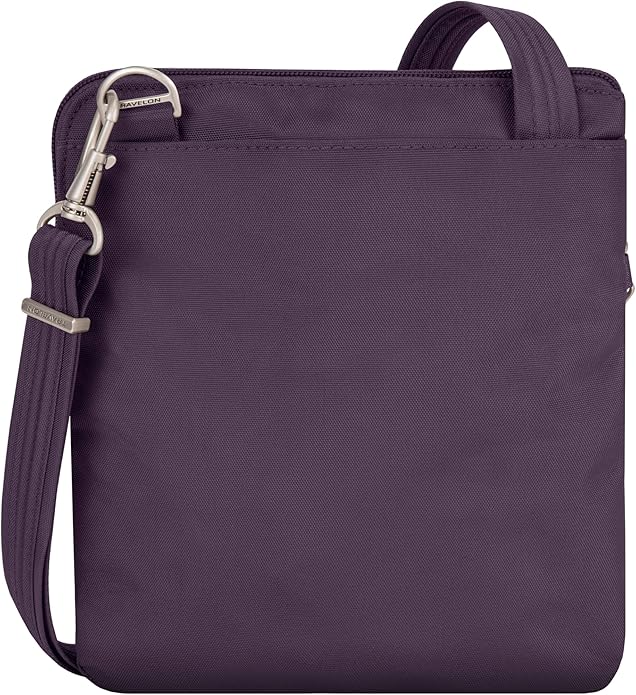 Travelon Anti-theft Classic Slim Double Zip Crossbody