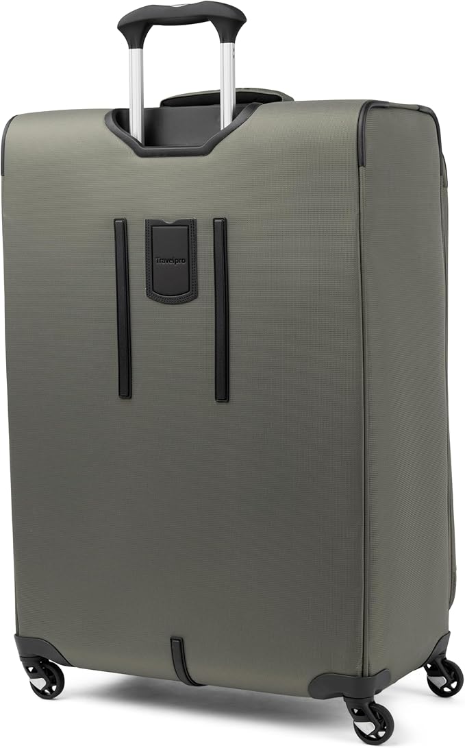 Travelpro Maxlite 5 Softside Expandable Luggage with 4 Spinner Wheels, Lightweight Suitcase, Men and Women, Slate Green, Checked-Large 29-Inch
