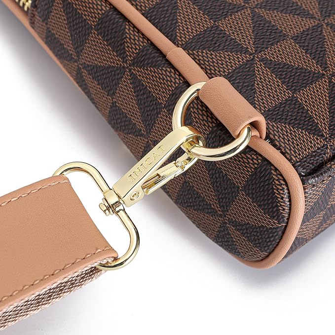 INICAT RFID Blocking Sling Bag, Anti Theft Crossbody Bag for Women, Travel Fanny Pack Style Purse, Vegan Leather