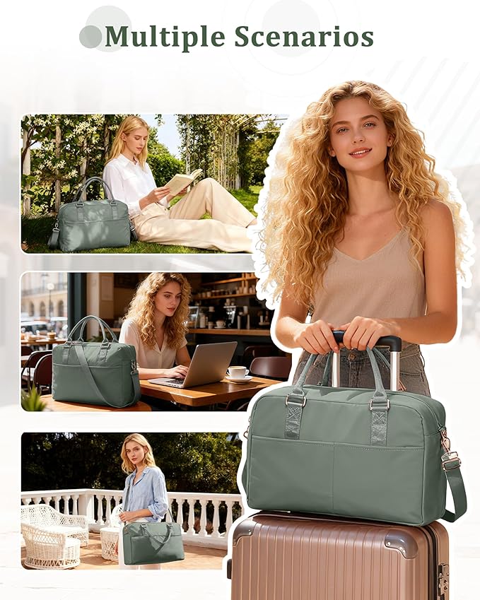 Gym Bag Womens,Travel Duffel Carry on Bag Sport Tote Bag Weekend Overnight Bag