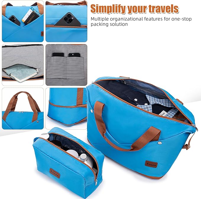 Luggage Sets 6 Piece Suitcases with Wheels,ABS Hard Case Suitcases with Spinner Wheels,Durable Travel Luggage(SkyBlue, 6 Piece Set(16"/20"/24"/28))