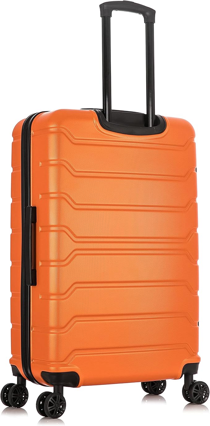 InUSA TREND Luggage with Spinner Wheels | Durable Lightweight Hardside Suitcase, Travel bag with Handle and Trolley, 28-Inch Large Checked luggage | Orange