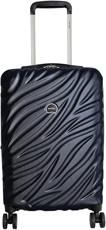 DELSEY PARIS Alexis Durable Hardside Luggage Set, Expandable & Lightweight 4-Wheel Spinners, Easy Grip handles for Smooth Journeys, TSA-Lock Incorporated, Men and Women, Navy, 2-Piece Set (21"/25")
