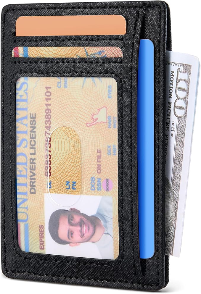 Espera Slim Minimalist Front Pocket Wallet for Men, RFID Blocking Credit Card Holder, Thin Travel ID Card Case, Gifts for Men