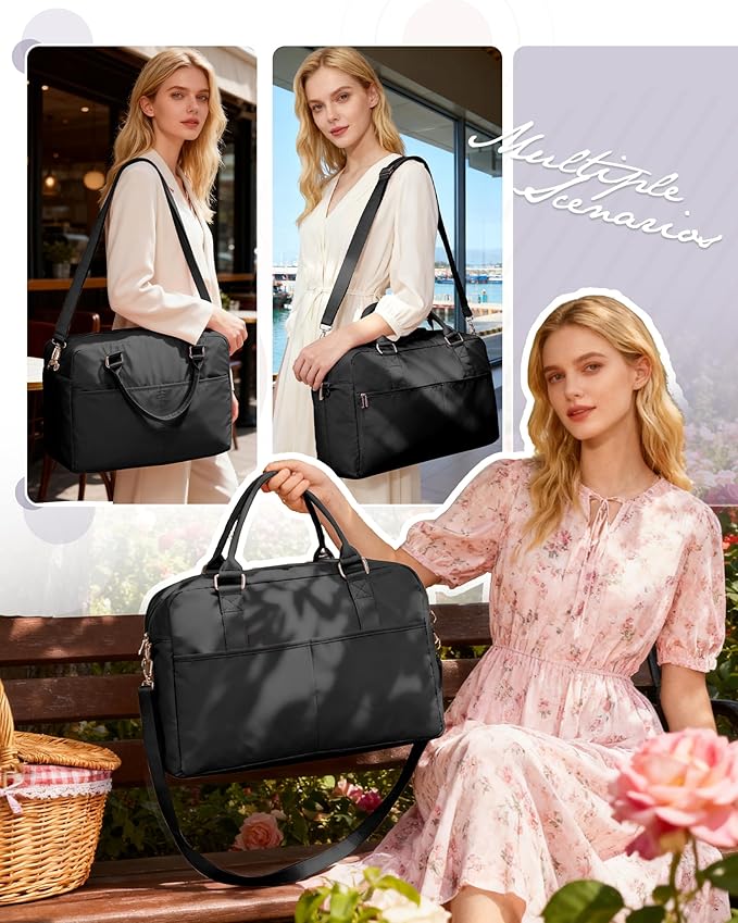 Gym Bag Womens,Travel Duffel Carry on Bag Sport Tote Bag Weekend Overnight Bag
