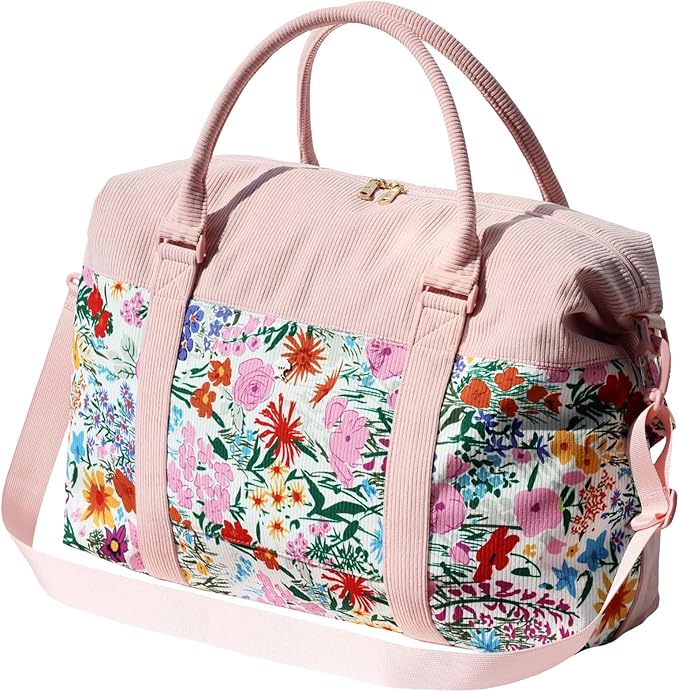 ESVAN Travel Tote Duffel Gym Bag,Weekender Overnight Carry-on Tote Crossbody Bag with Wet Pocket and Trolley Sleeve Upgraded