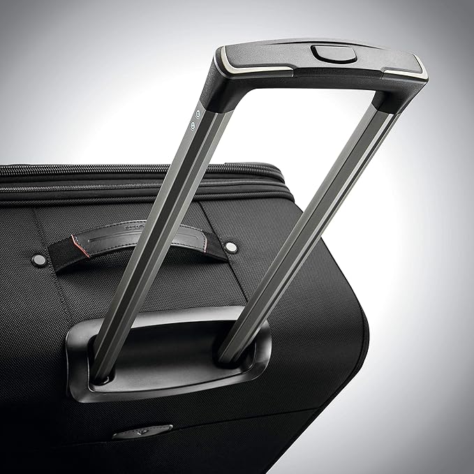 Samsonite Pro Travel Softside Expandable Luggage with Spinner Wheels, Black, Checked-Large 29-Inch