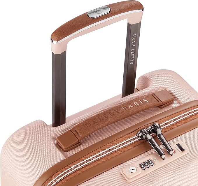 DELSEY PARIS Chatelet Air 2.0 Hardside Luggage with Spinner Wheels, Blush Pink, Carry on Plus 20 Inch