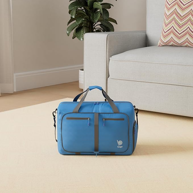Bago Extra Large Duffle Bag for Travel Women & Men. Durable, Lightweight, Foldable Travel Duffel Bags For Traveling Women. 140L Duffle Bags Use As a Weekender Bag with Shoe Compartment, Checked Duffel