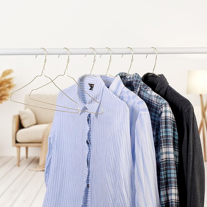 Mr. Pen- Gold Metal Hangers, 20 Pack - Wire Coat & Clothes Hangers