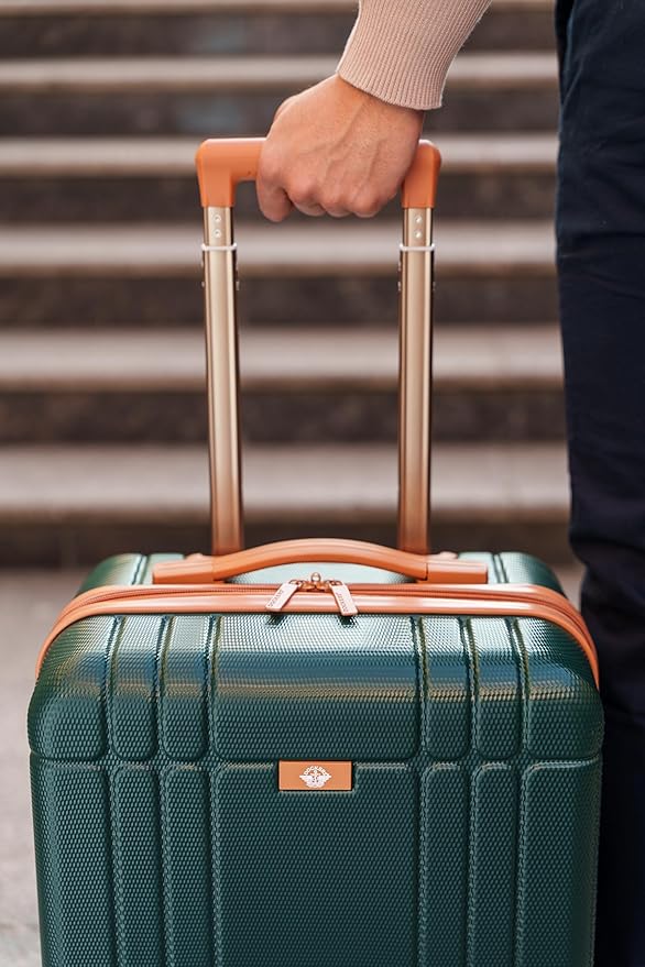Dockers Hooper Hardside Expandable 8-Wheel Spinner Travel Checked Luggage, 28-Inch, Timberwolf