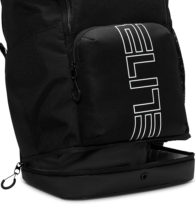 Nike, Unisex, Varsity Elite Backpack (32L), Black/Black/Metallic Silver, One Size