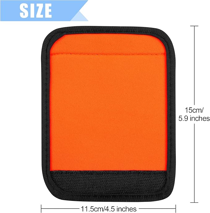 6 Pack Luggage Handle Wrap, Luggage Handle Wraps for Suitcase, Bright Orange Luggage Tags, Suitcase Tags identifiers for Travel Accessories
