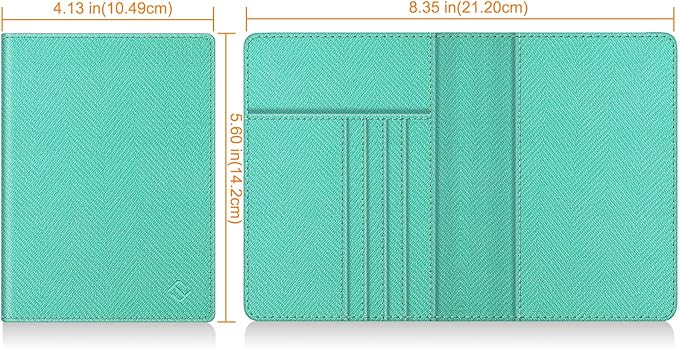 FINTIE Passport Holder, Slim Travel Wallet RFID Blocking Card Case Cover Passport Cover Protector Essentials with Credit Card Slots for Women/Men | Slim, RFID Blocking, Card Case Cover, Essentials, Credit Card Slots