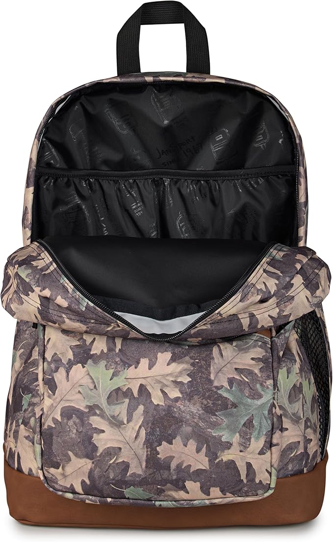JanSport Cool Backpack with 15-inch Laptop Sleeve, Large Computer Bag Rucksack with 2 Compartments, Ergonomic Straps, Woodland Camo
