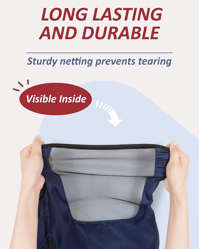 BAGSMART Compression Packing Cubes for Travel, 6/5/4set Lightweight Packing Organizers, Summer Travel Essentials Suitcase Organizer Bags Set