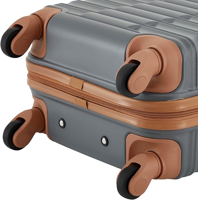 Wrangler 22" Outrider Hardside Carry-On Luggage, Lava Smoke