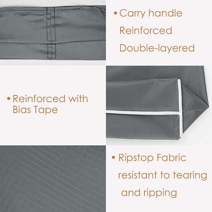 BeeGreen Grey Reusable Grocery Bags Wholesale Gray Reusable Kitchen Bags Bulk Foldable-Machine Washable with Zipper Storage Pouch 50 Packs