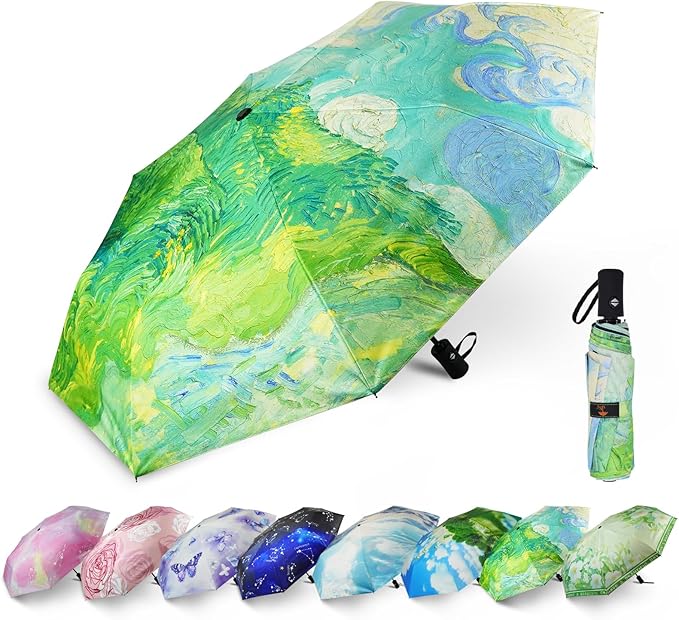 SY COMPACT Travel Umbrella Windproof Automatic Umbrellas Small Compact UV Sun Protection Factory Outlet Umbrella
