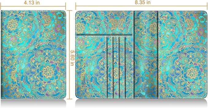 FINTIE Passport Holder, Slim Travel Wallet RFID Blocking Card Case Cover Passport Cover Protector Essentials with Credit Card Slots for Women/Men | Slim, RFID Blocking, Card Case Cover, Essentials, Credit Card Slots