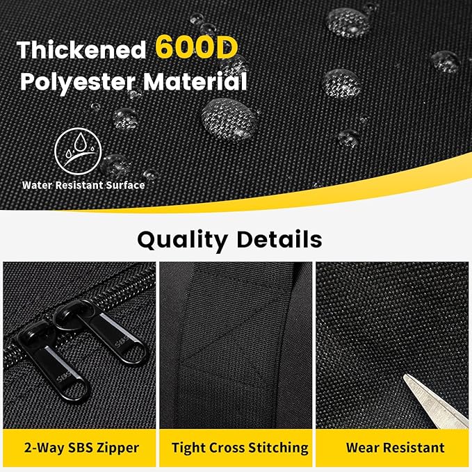 Vorspack Extra Large Duffle Bag for Travel - 150L Duffel Bag for Men Gear Bag for Storage Foldable Weekender Bag for Overnight Camping - Black
