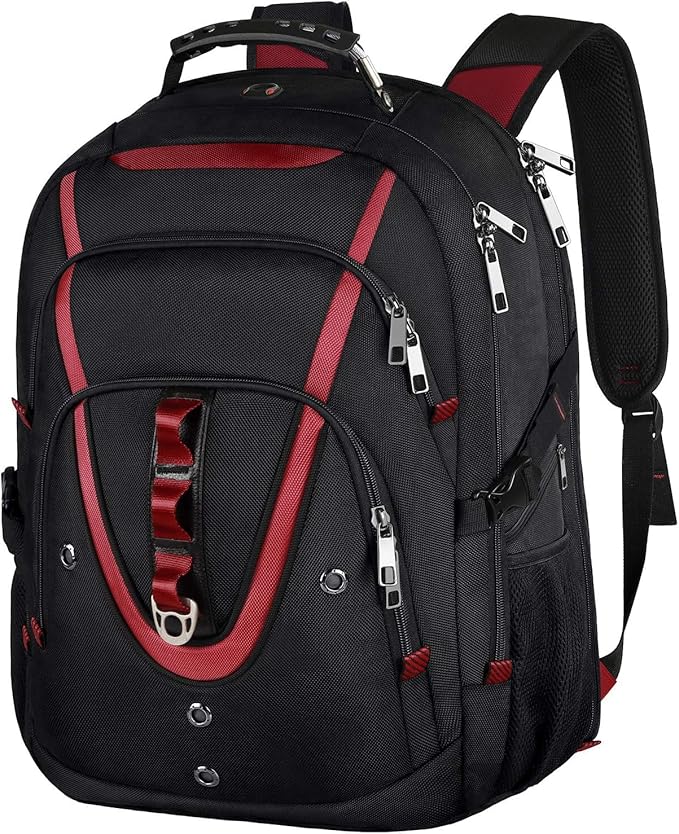 Mogplof 18.4 Inch Laptops Backpack, 55-60L Extra Large Travel Laptop Backpack, TSA Friendly Flight Approved and RFID Anti-Theft Pocket, Water Resistant Suiltable for Large Gaming Laptop