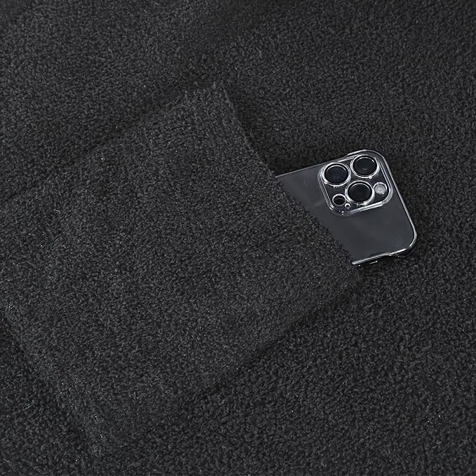 JOOJA Wearable Blanket Super Soft Feather Yarn Blanket Shawl with Pockets Fuzzy Throw Blanket TV Blanket for Adults Teens