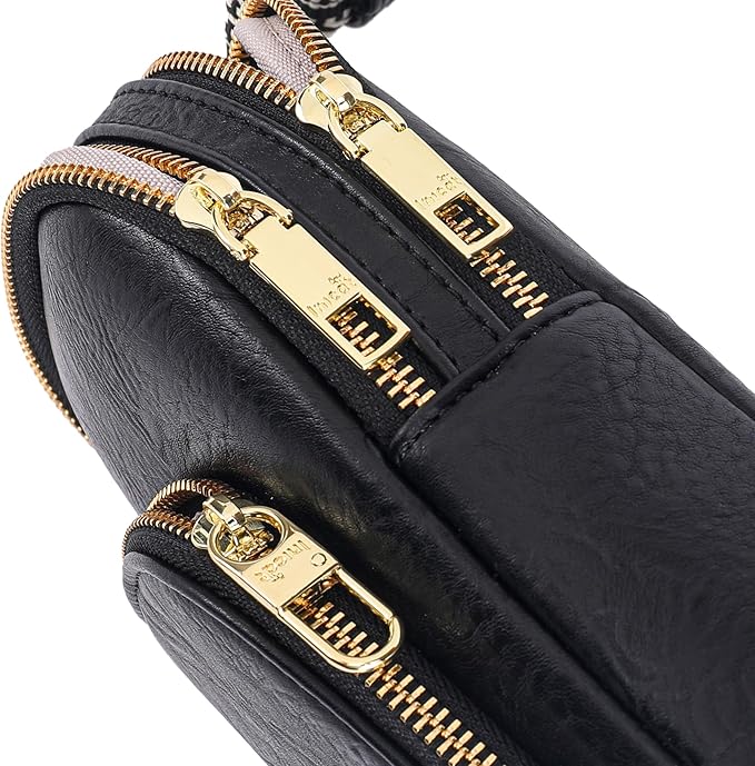 INICAT RFID Blocking Sling Bag, Anti Theft Crossbody Bag for Women, Travel Fanny Pack Style Purse, Vegan Leather