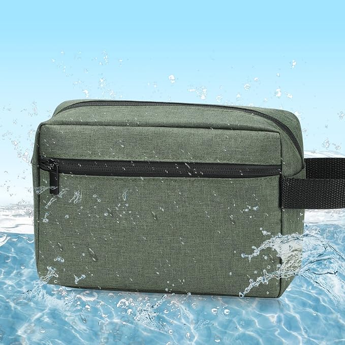 Etercycle Toiletry Bag for Men, Portable Travel Toiletry Organizer Bag,Shaving Bag for Toiletries Accessories (Army Green)