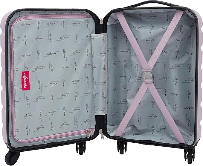 Wrangler 22" Hardside Spinner Carry-On Luggage, Lilac