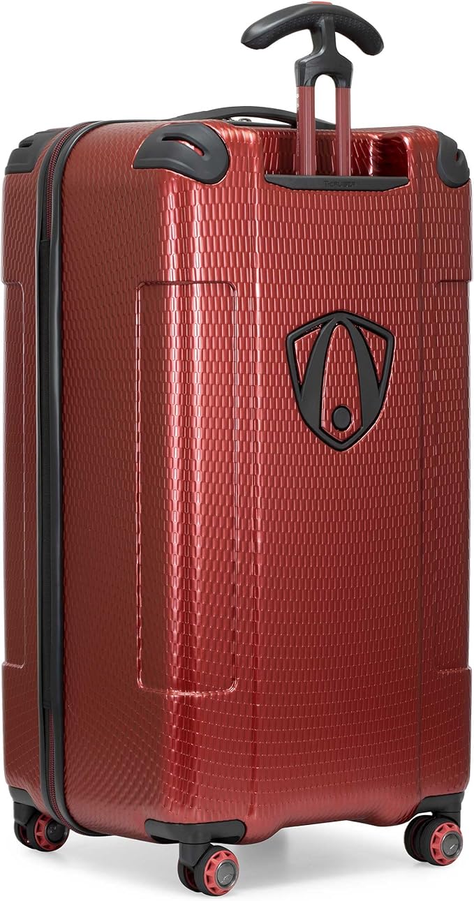Traveler's Choice Maxporter II Polycarbonate Hardside Trunk with Spinner Wheels, Red, 31-Inch Large Trunk