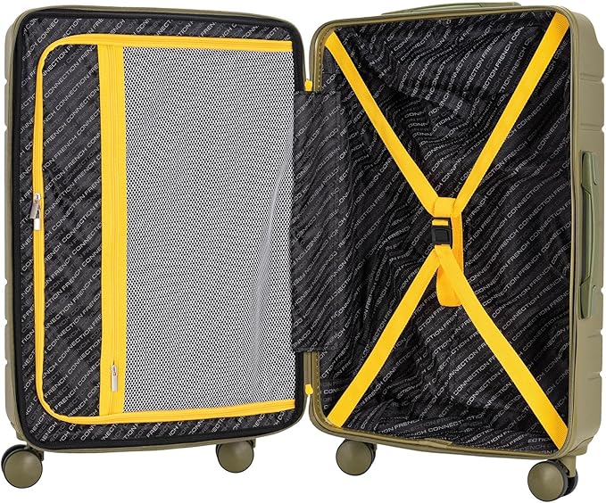 French Connection Le Voyage Luggage Set, Sage, 22" Carry-On