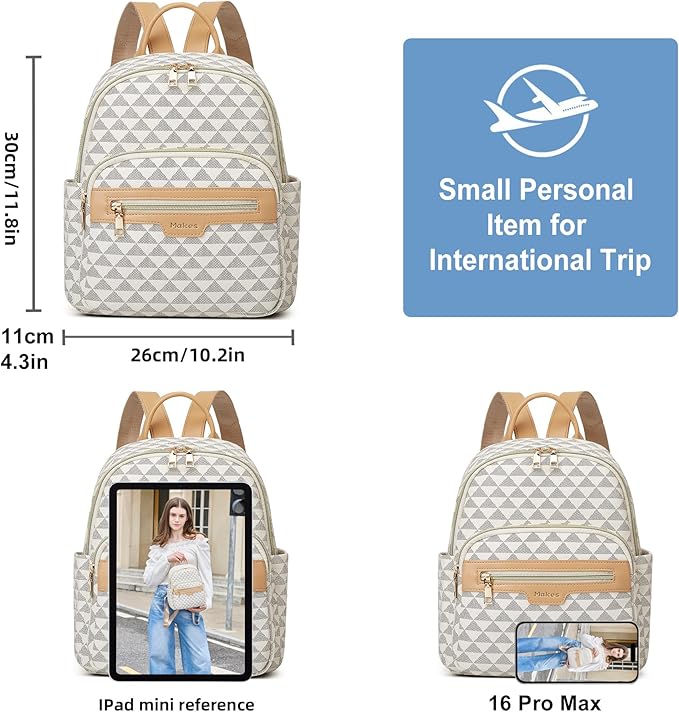Makes Mini Backpack for Women, Stylish Daypack Purse Handbag Small Casual Daily Travel Bag, Lady Girls Gifts for Work