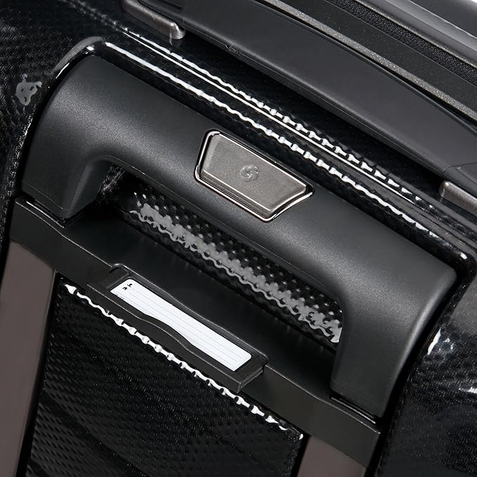 Samsonite Proxis Global Carry-On Hardside Luggage with Dual Spinner Wheels, Airline Approved - Innovative Roxkin™ Lightweight Shell With Ultimate Durability- TSA Lock, Telescopic Handle - Black