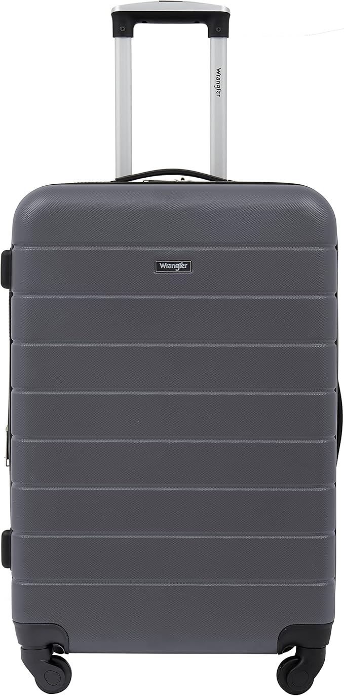 Wrangler Smart Spinner Hardside Luggage, 3 Piece Set, Quiet Shade